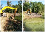 Читати новину: Розчистка затору на каналі Верке в селі Боржава